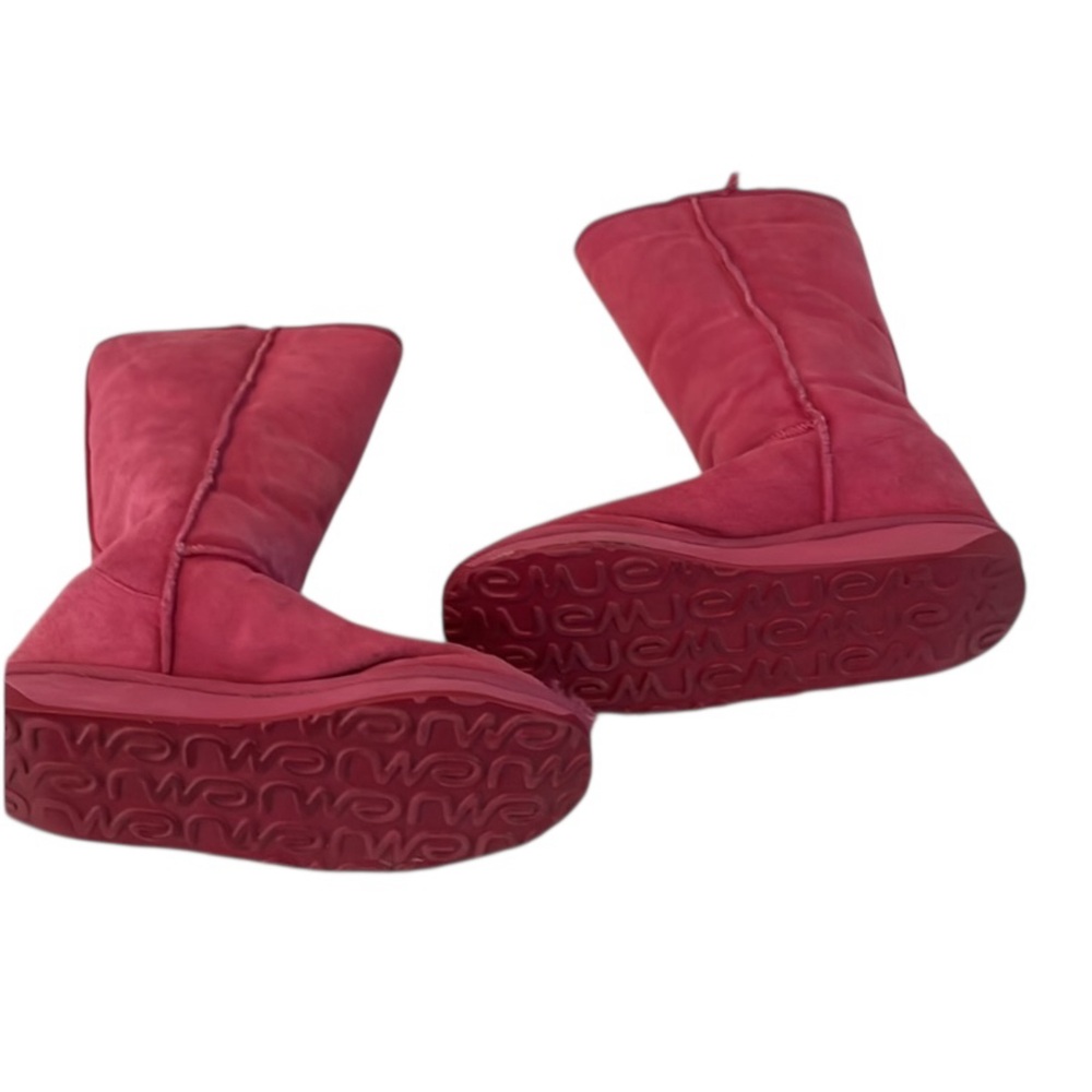 EMU size 10 pink suede boots fully lined with genuine shearling super warm - Picture 4 of 14